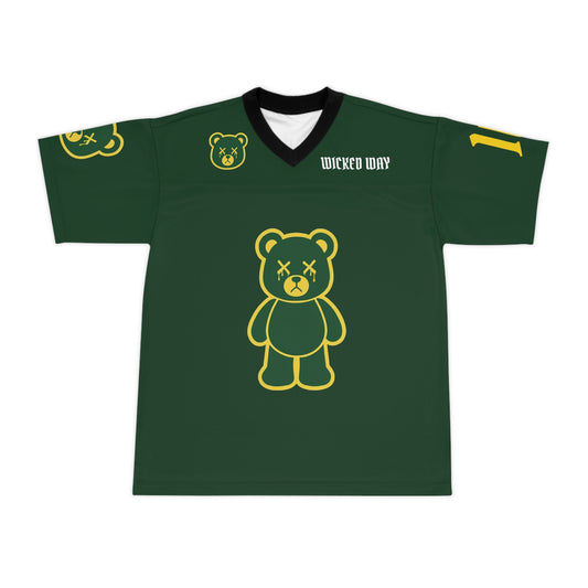 "Wicked Way" #10 Love Deady Bears Football Jersey