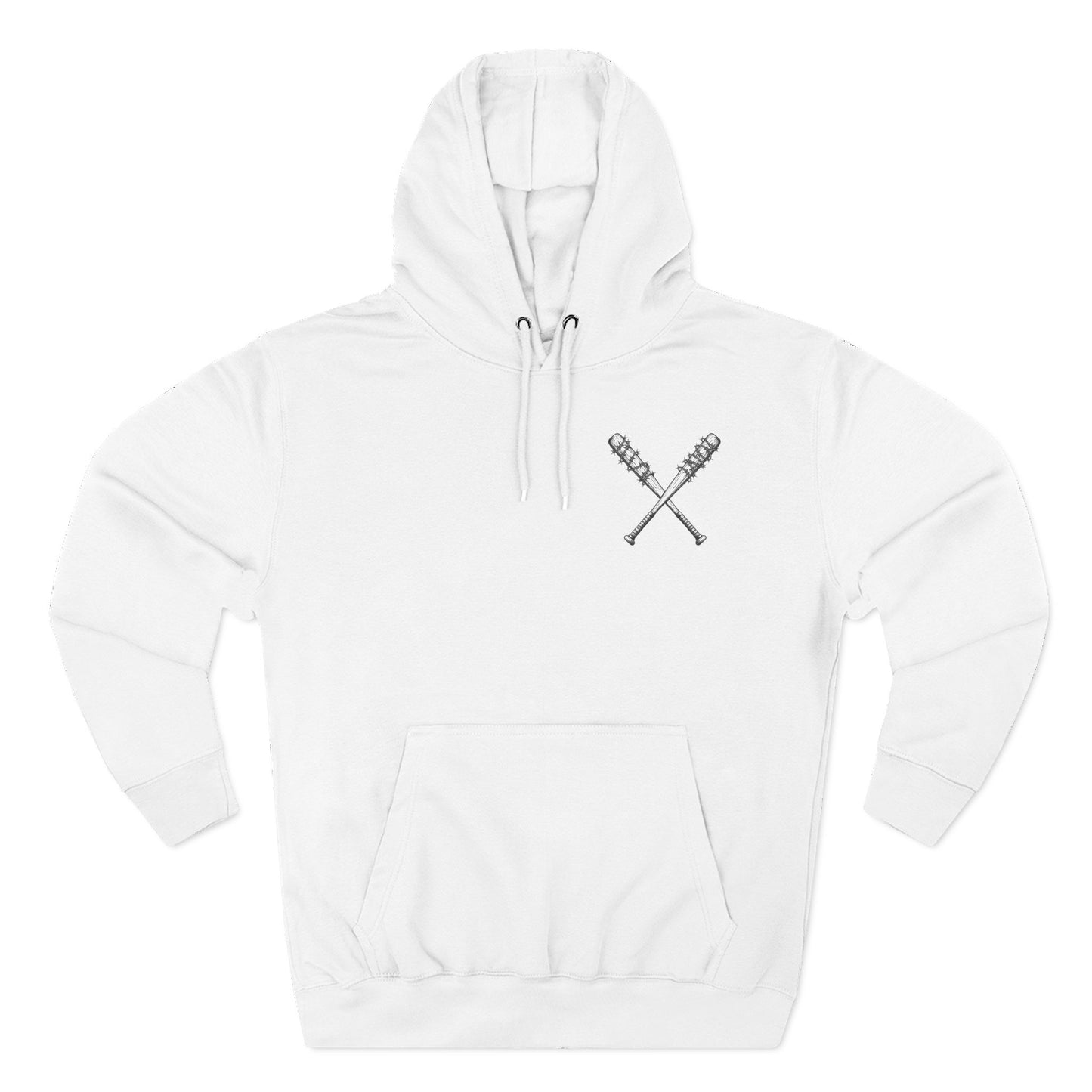 "Baddie Street" Baddie Bat V7 Medium Chest/ V8 Back Logo Fleece Hoodie