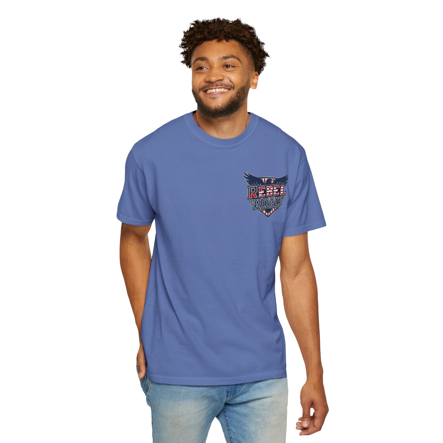 "Rebel Road" American Dream Pocket Logo Graphic Tee