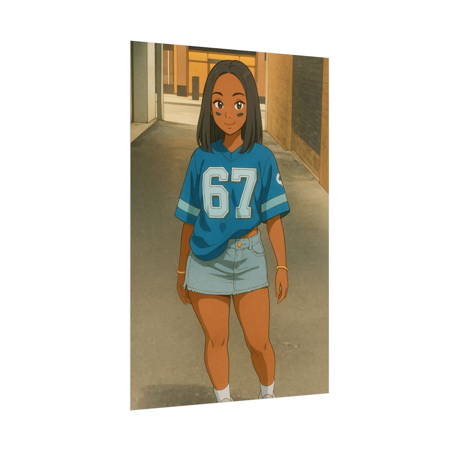 Loco Fits Anime Girls 'Lions Girls 1' Poster