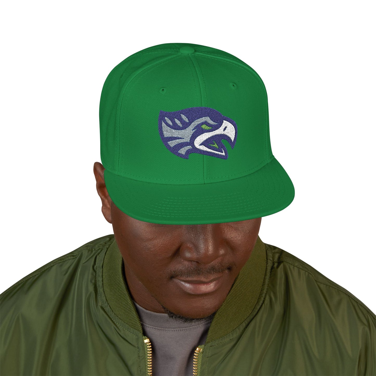 Loco Fits "NFL Seattle Seahawks Tribal Concept Logo" Snapback (Embroidery)