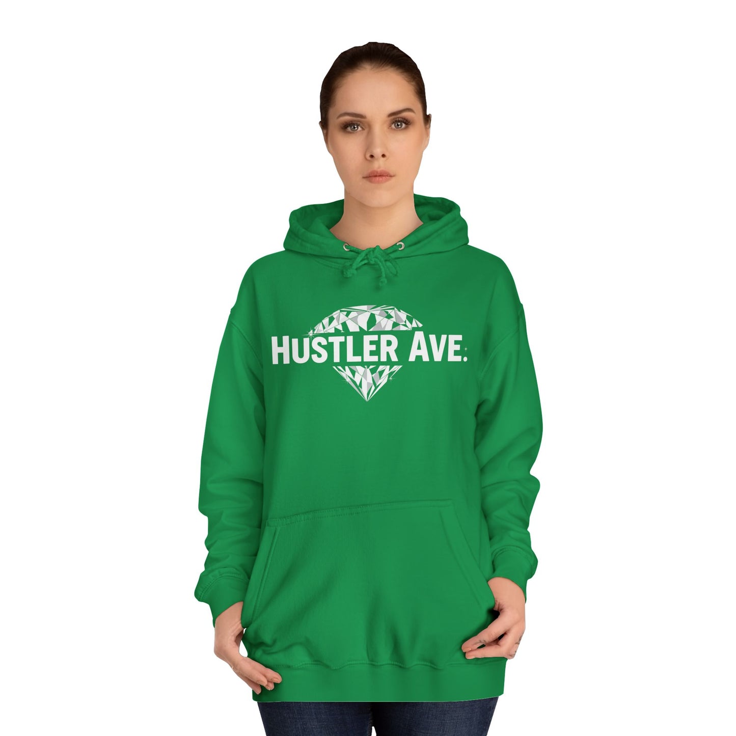 Base "Hustler Ave" Diamond Status College Hoodie