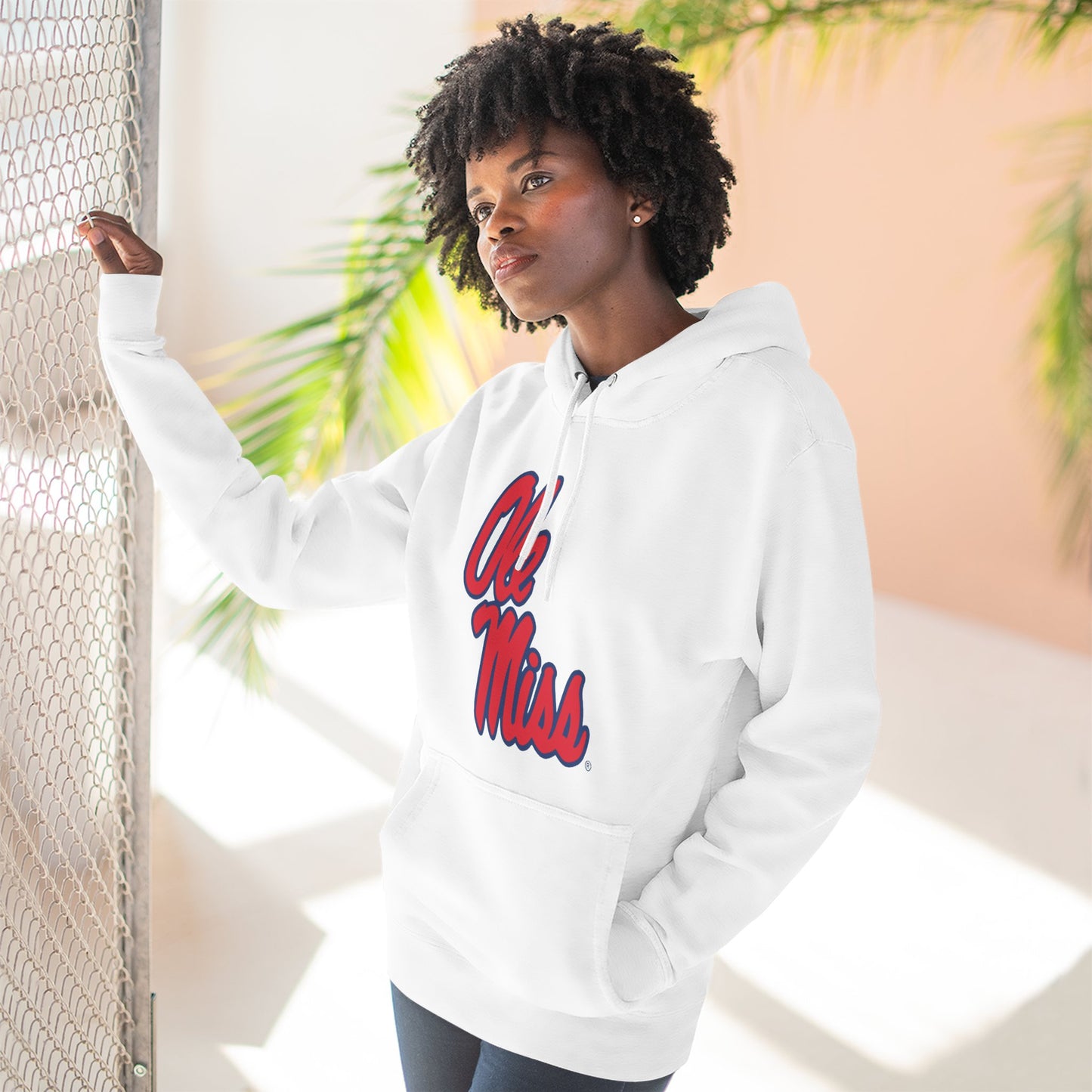 'Ole Miss Script' Three-Panel Fleece Hoodie
