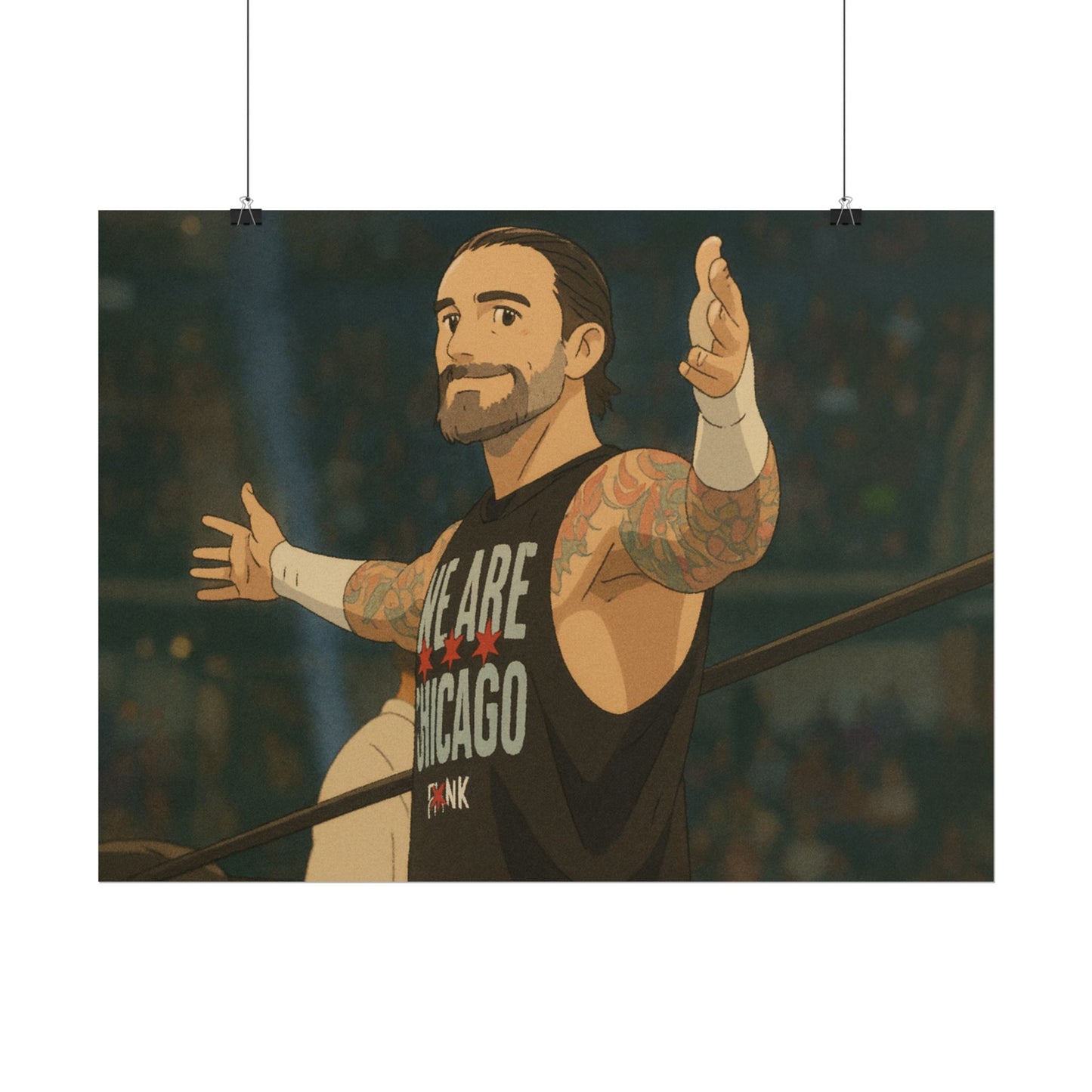 Loco Fits Anime Wrestling 'Chicago is Punk' Poster