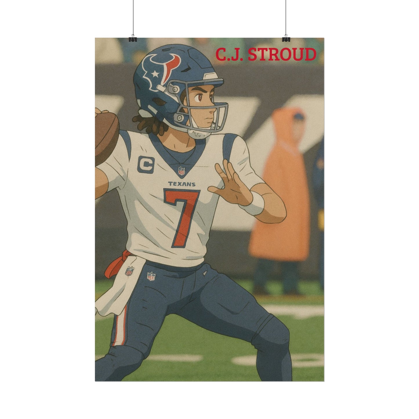 Loco Fits Anime Football 'CJ Stroud' Poster