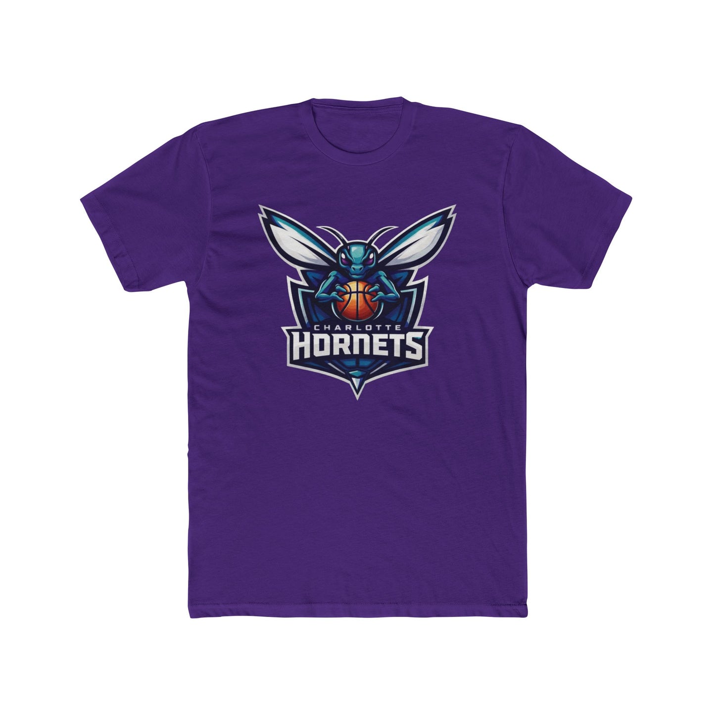 Loco Fits New "NBA Charlotte Hornets Basketball Concept Logo" Cotton Crew Tee
