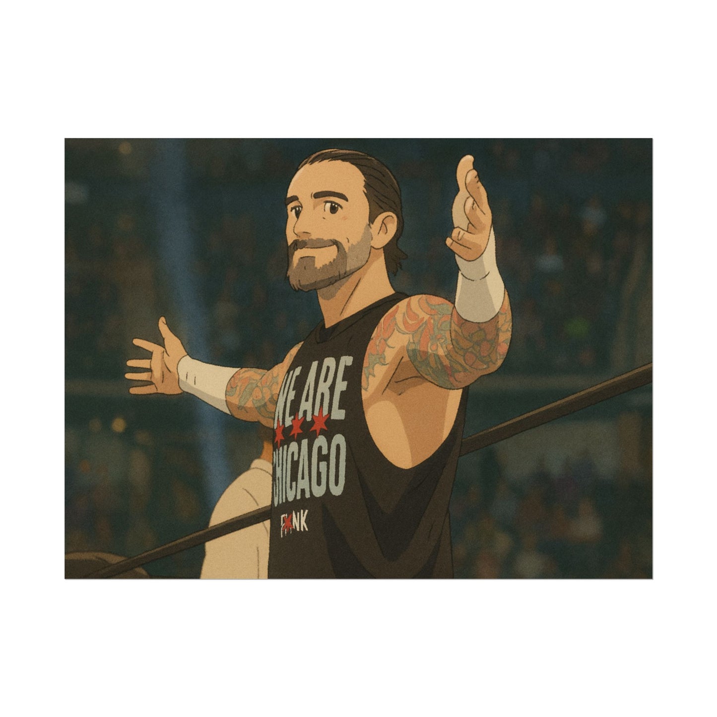 Loco Fits Anime Wrestling 'Chicago is Punk' Poster