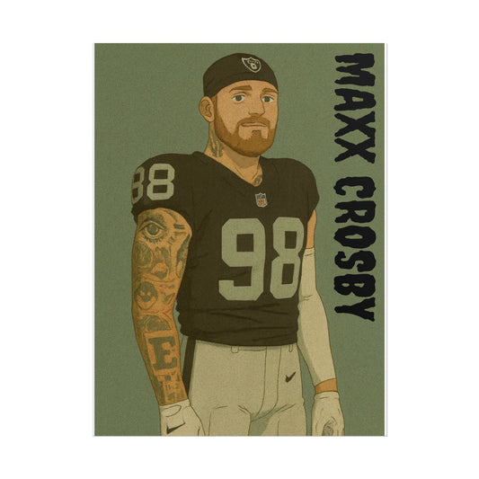 Loco Fits Anime Football 'Maxx Crosby' Poster