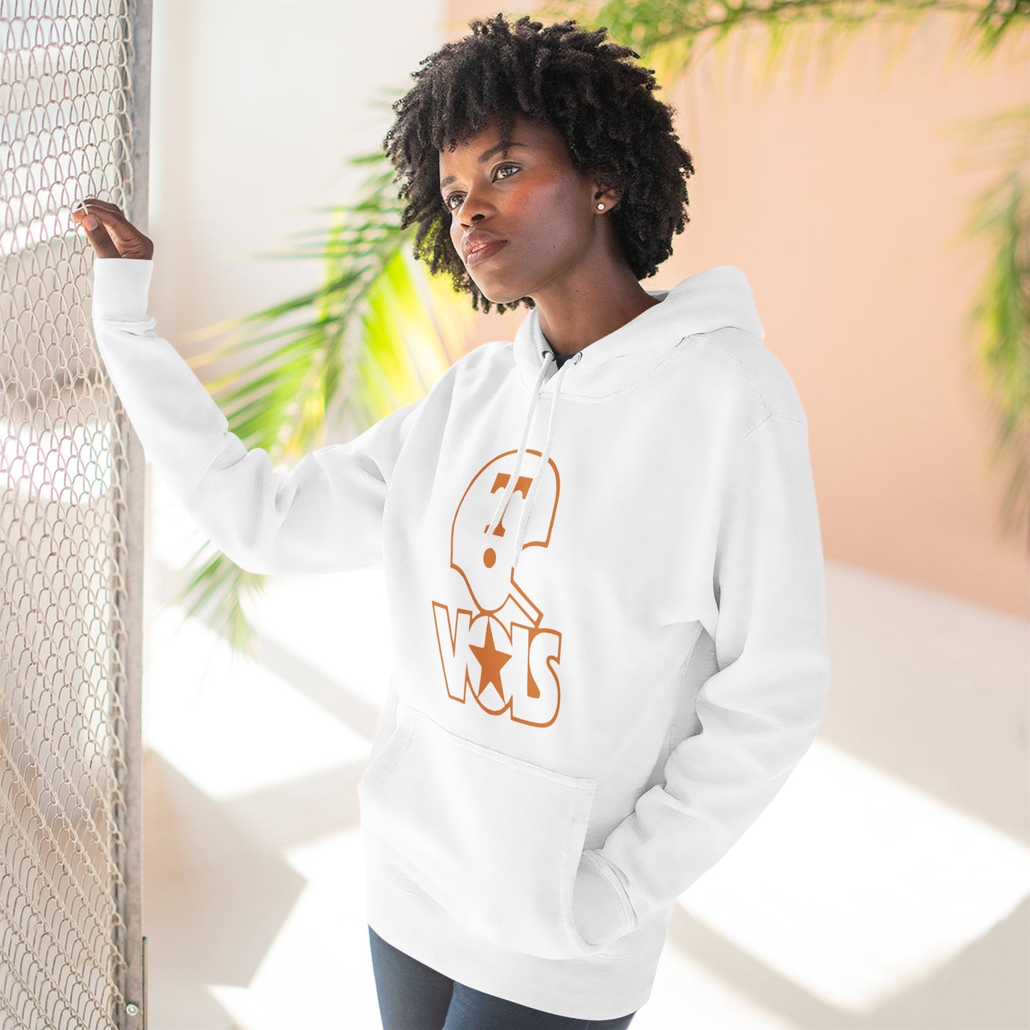 'Vols Football Helmet' Three-Panel Fleece Hoodie