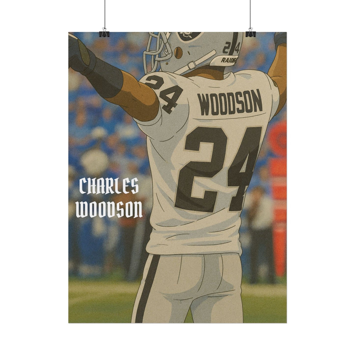 Loco Fits Anime Football 'Charles Woodson' Poster