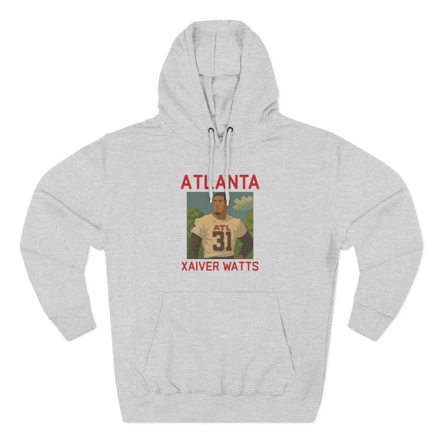 Anime Football 'Atlanta Xaiver Watts' Three-Panel Fleece Hoodie