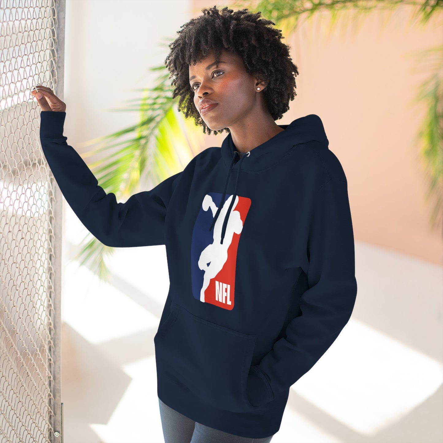 Loco Fits 'NFL Concept Logo' Three-Panel Fleece Hoodie