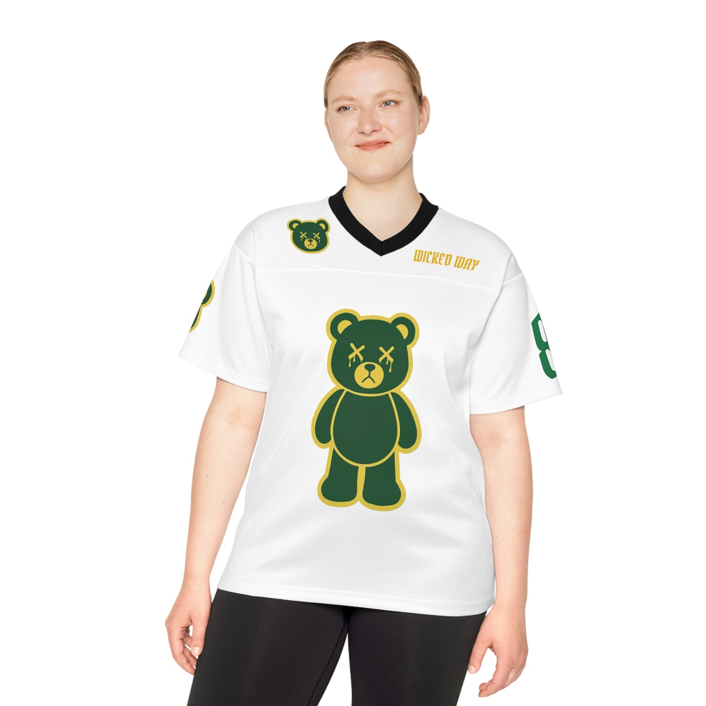 "Wicked Way" #85 Kraft Deady Bears Football Jersey