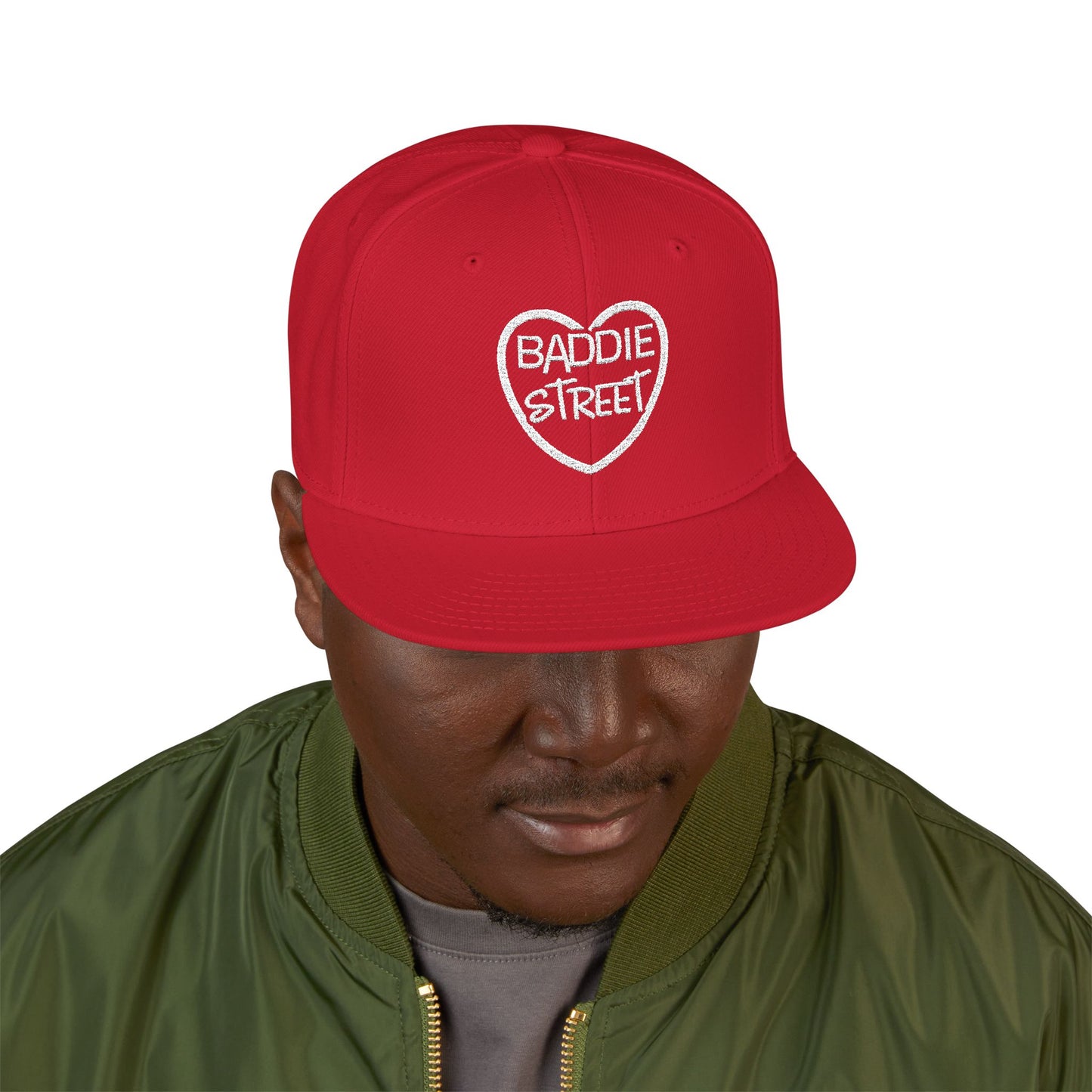 "Baddie Street" Full Heart V1 Snapback Hat