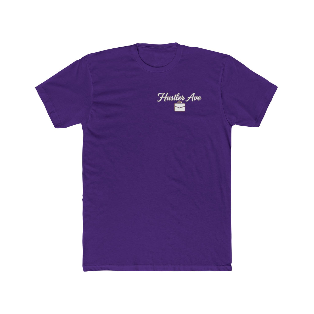 "Hustler Ave" All Business Briefcase Pocket Logo T-Shirt