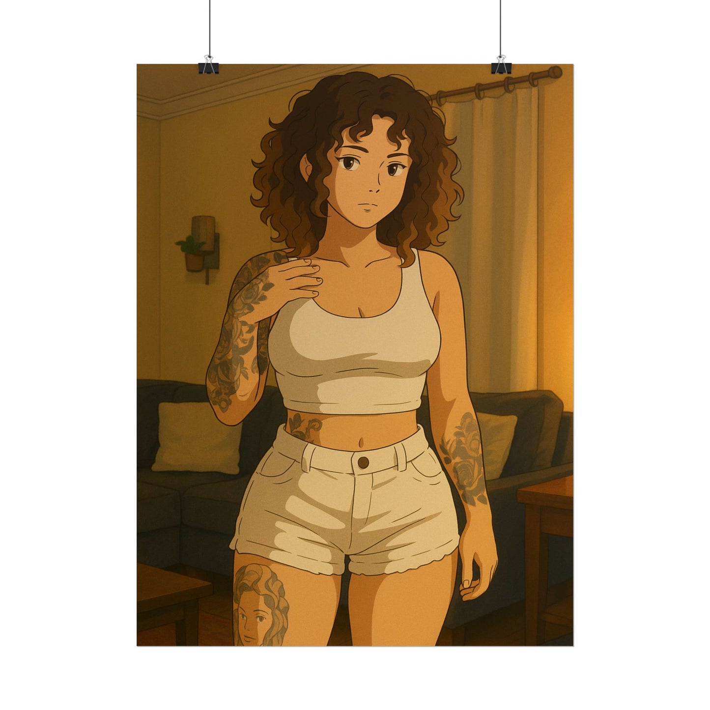 Loco Fits Anime Girls 'Simple Laidback Saturday' Poster