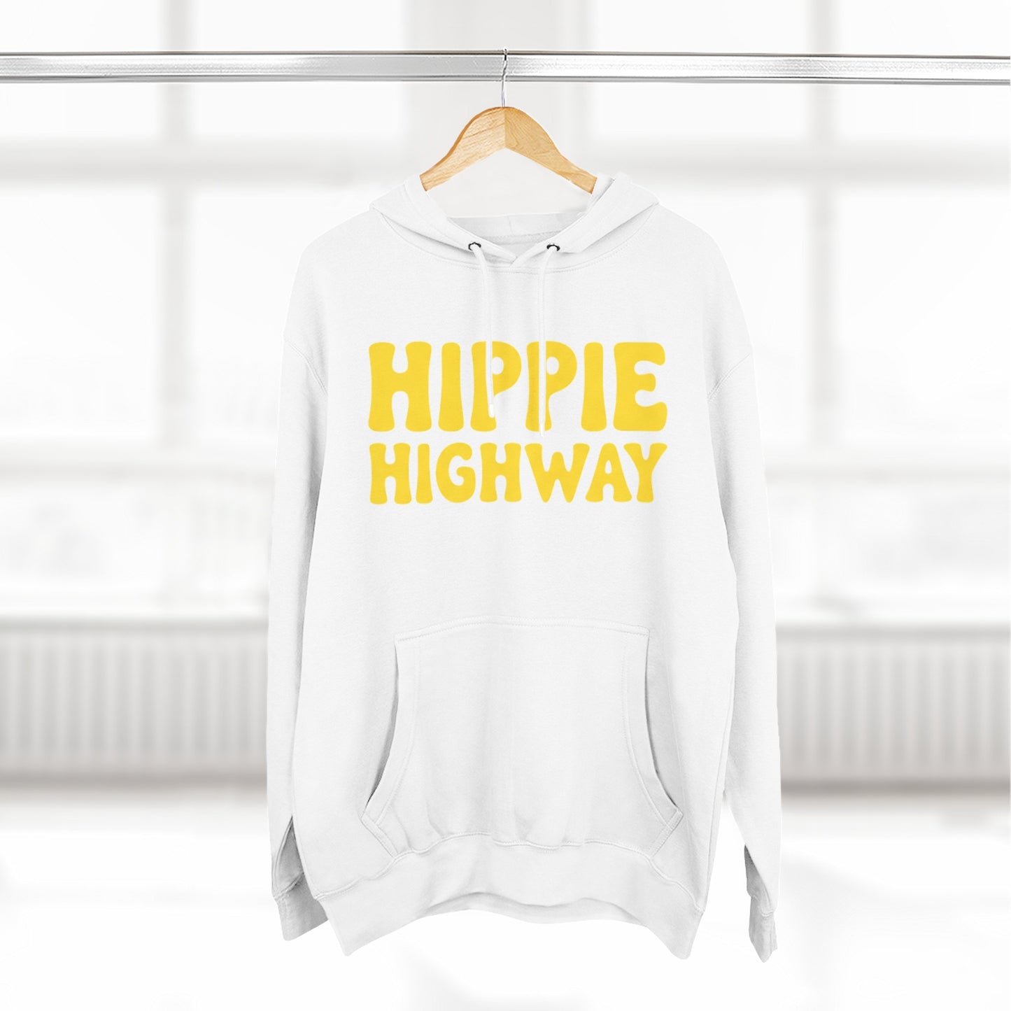 "Hippie Highway" Big Script Fleece Hoodie
