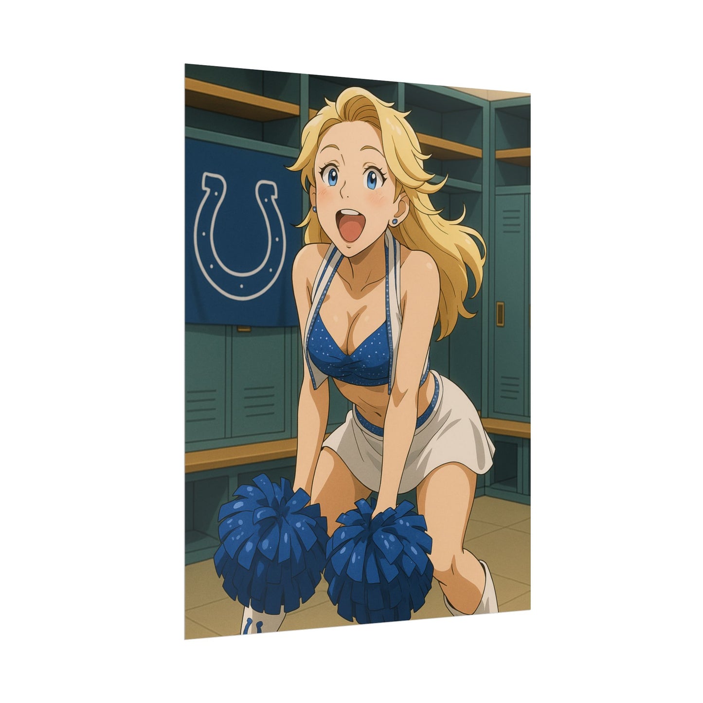Loco Fits Anime Girls 'Colts Cheerleader Locker Room 1' Poster