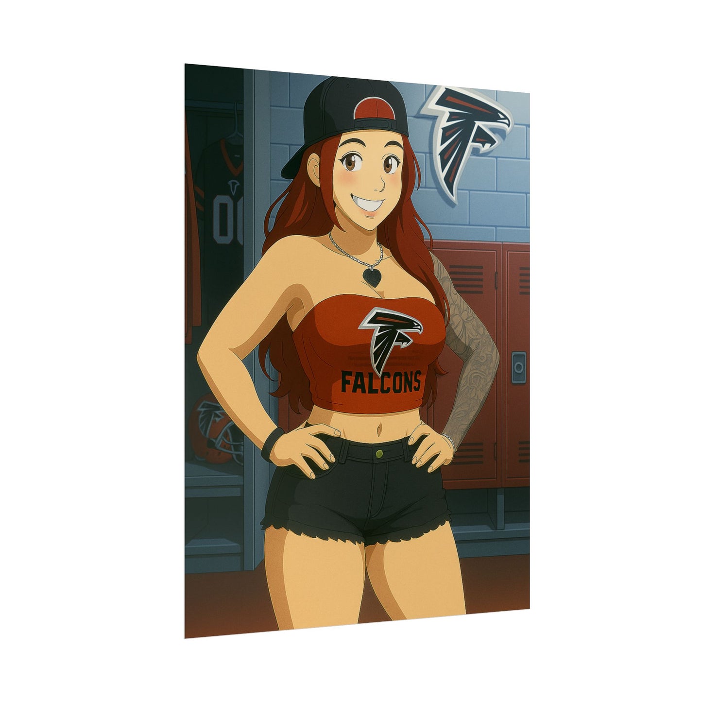 Loco Fits Anime Girls 'Falcons Girl Locker Room 2' Poster