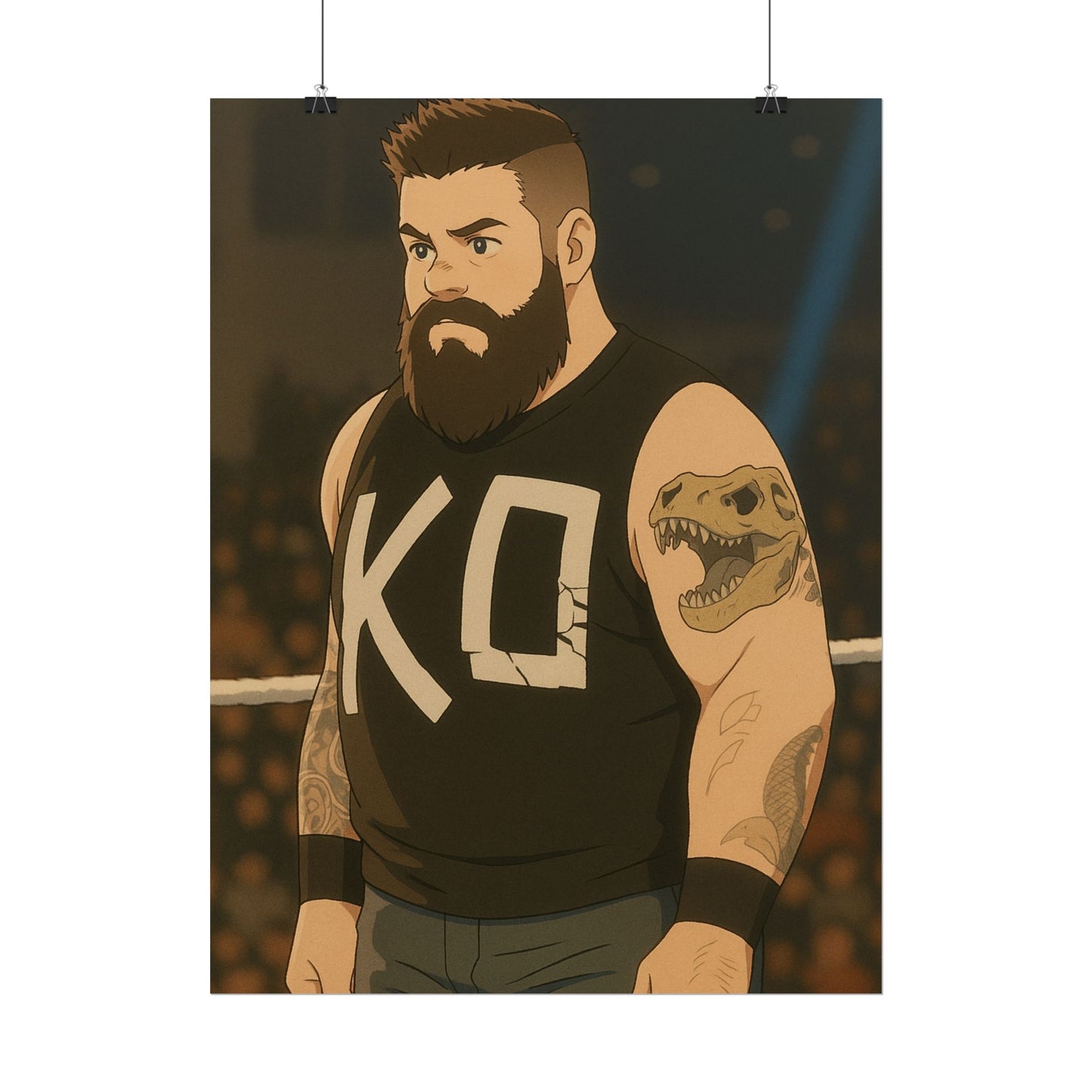 Loco Fits Anime Wrestling 'Unleashed Owens' Poster