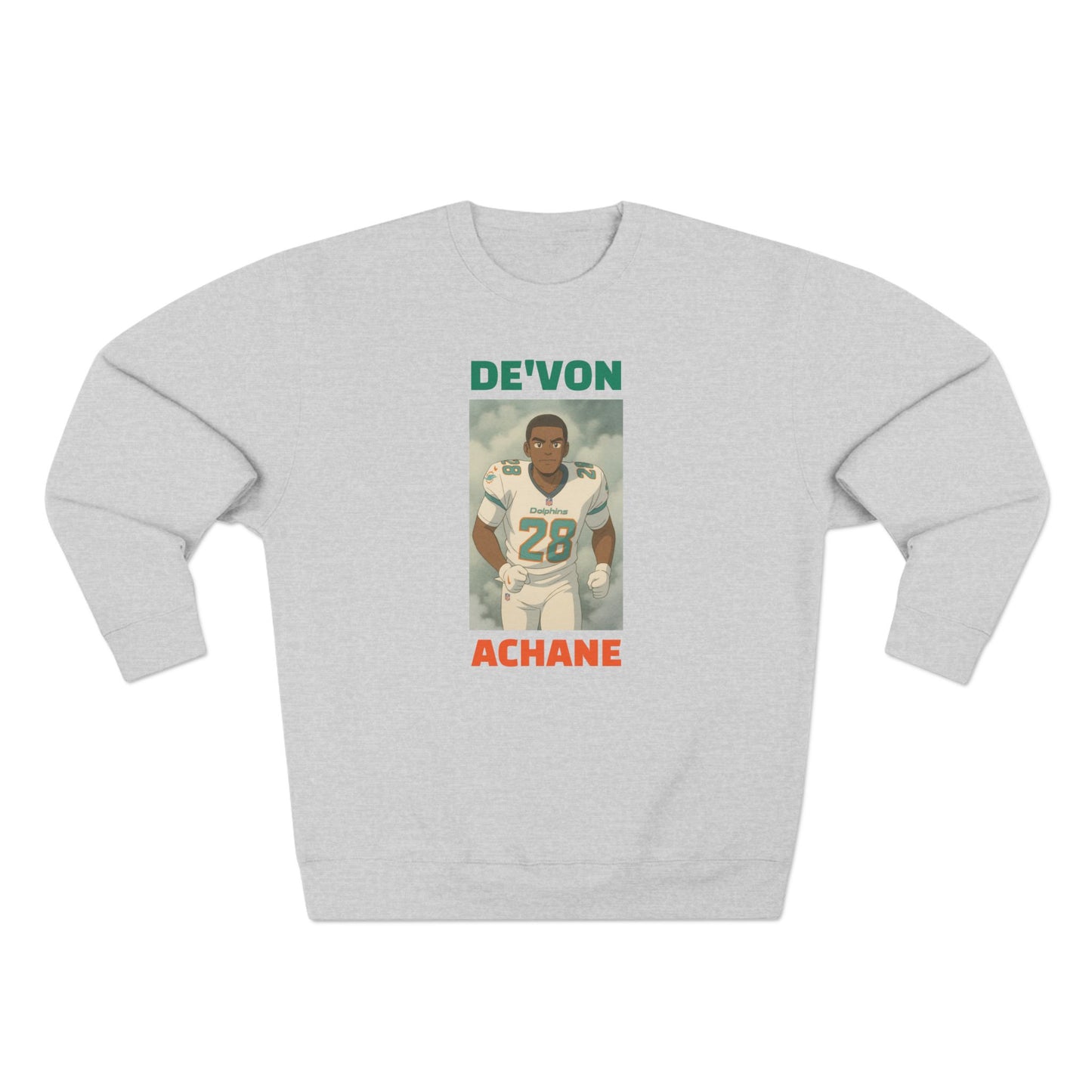 Anime Football 'De'Von Achane' Crewneck Sweatshirt
