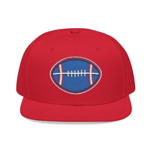 Legends "Wicked Way" Football White, Royal Blue, & Red Logo Snapback