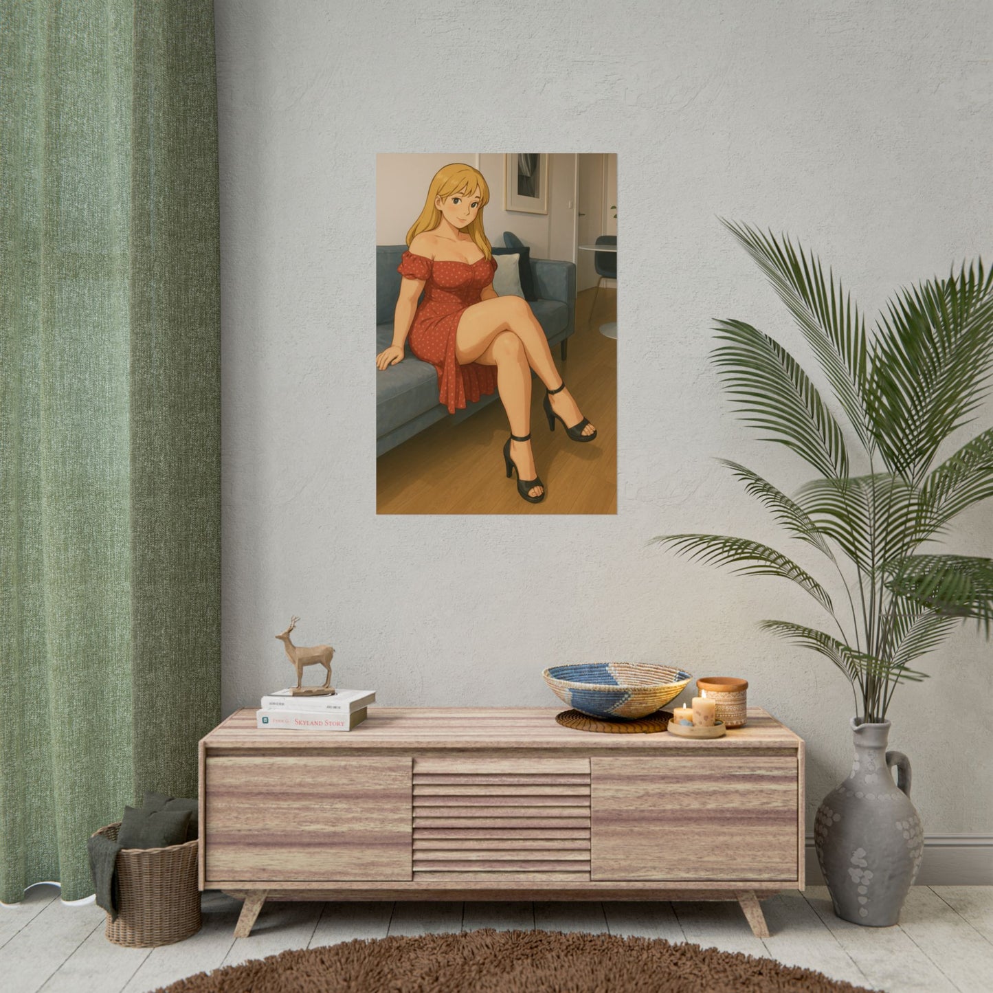 Loco Fits Anime Girls 'Have a Seat' Poster