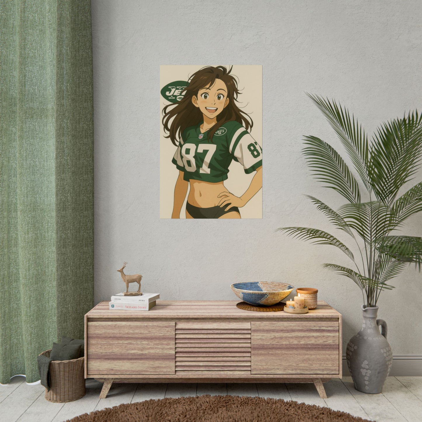 Loco Fits Anime Girls 'Jets Girl 1' Poster