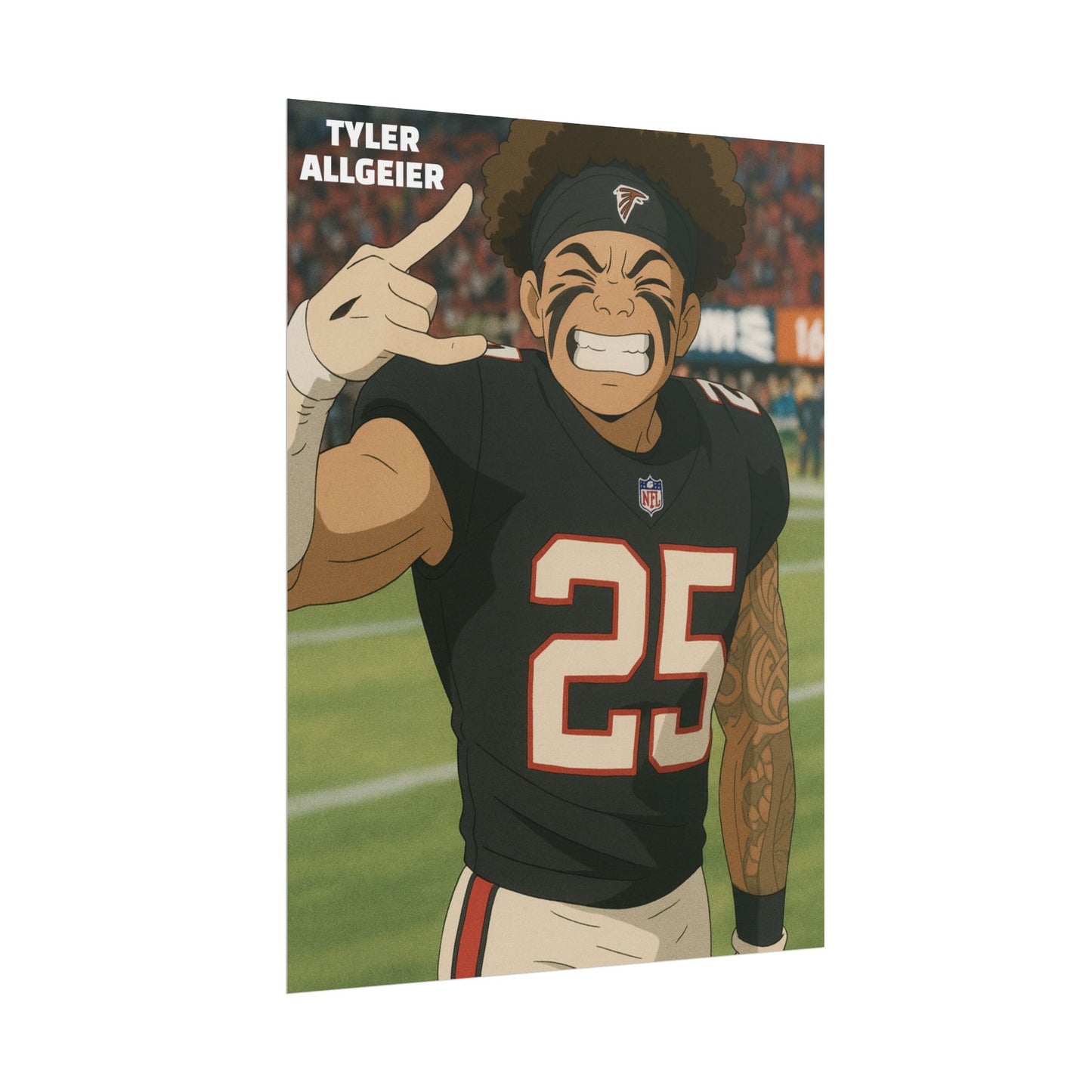 Loco Fits Anime Football 'Tyler Allgeier' Poster