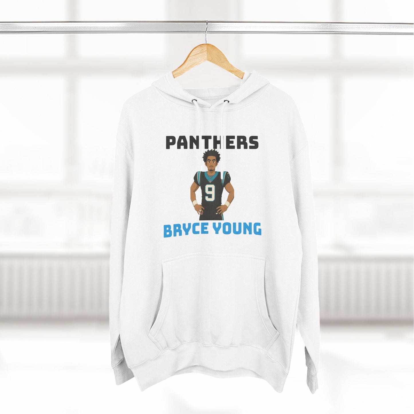 Anime Football 'Panthers Bryce Young' Three-Panel Fleece Hoodie