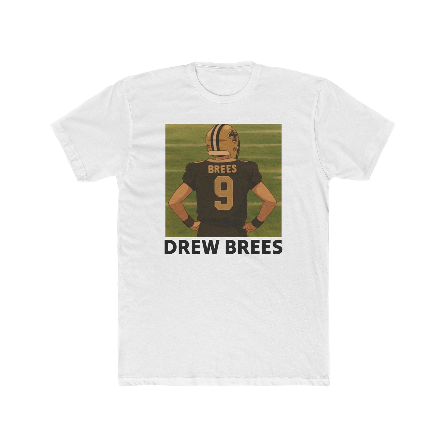 Anime Football 'Drew Brees' Cotton Crew Tee