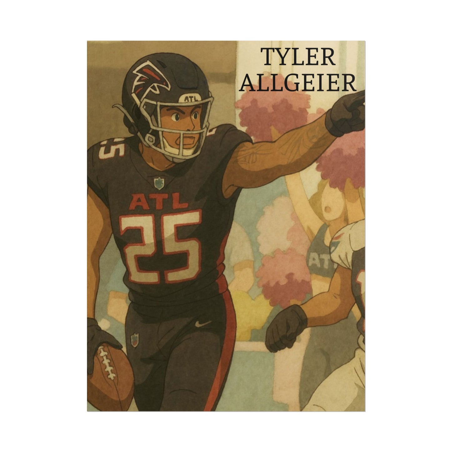 Loco Fits Anime Football 'Tyler Allgeier' Poster