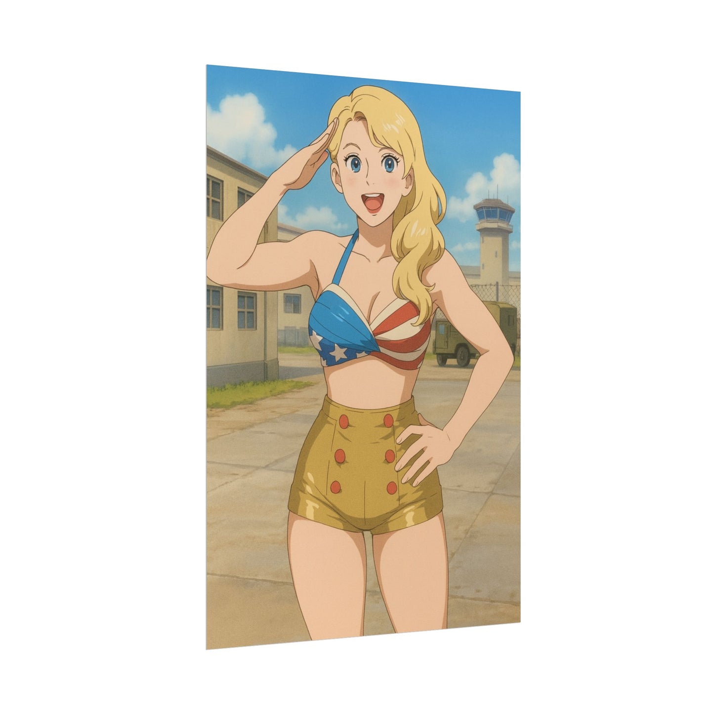 Loco Fits Anime Wrestling 'Salute Lacey Evans' Poster