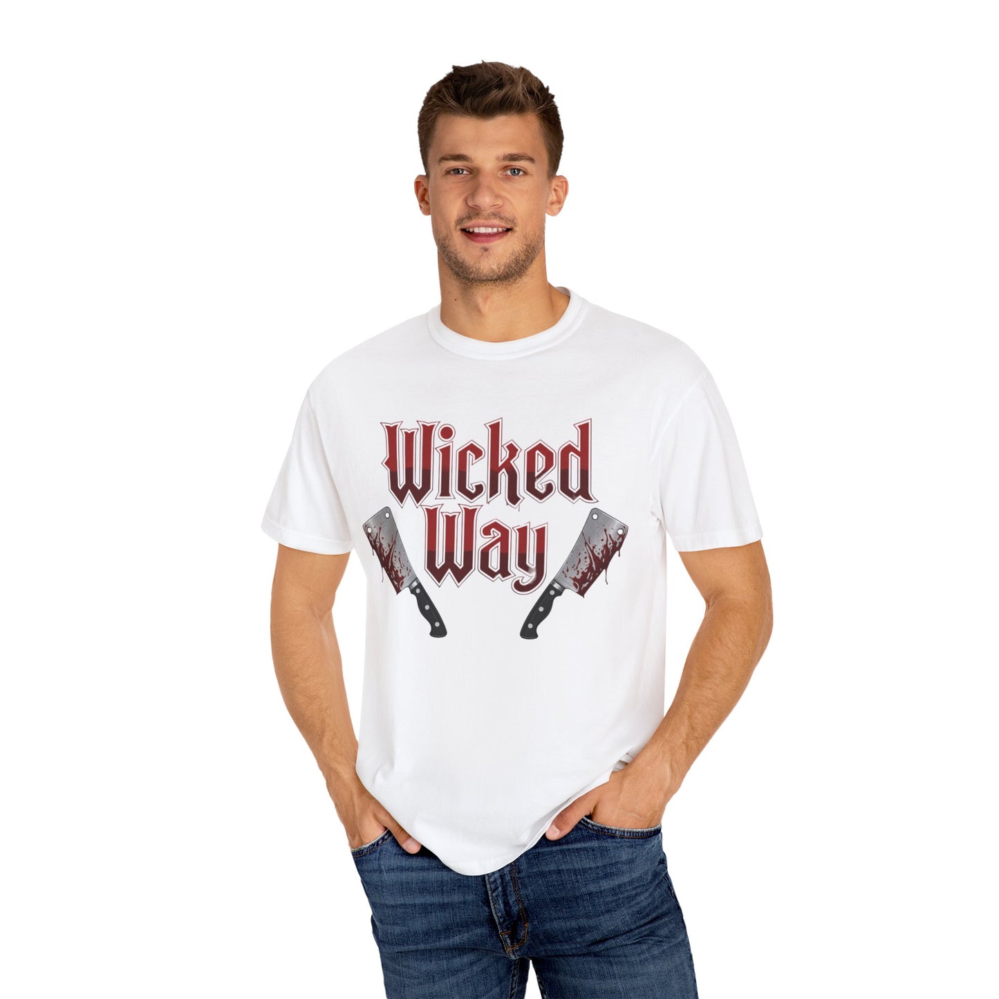 "Wicked Way" Double Butcher Knives Alt. Version Graphic T-Shirt