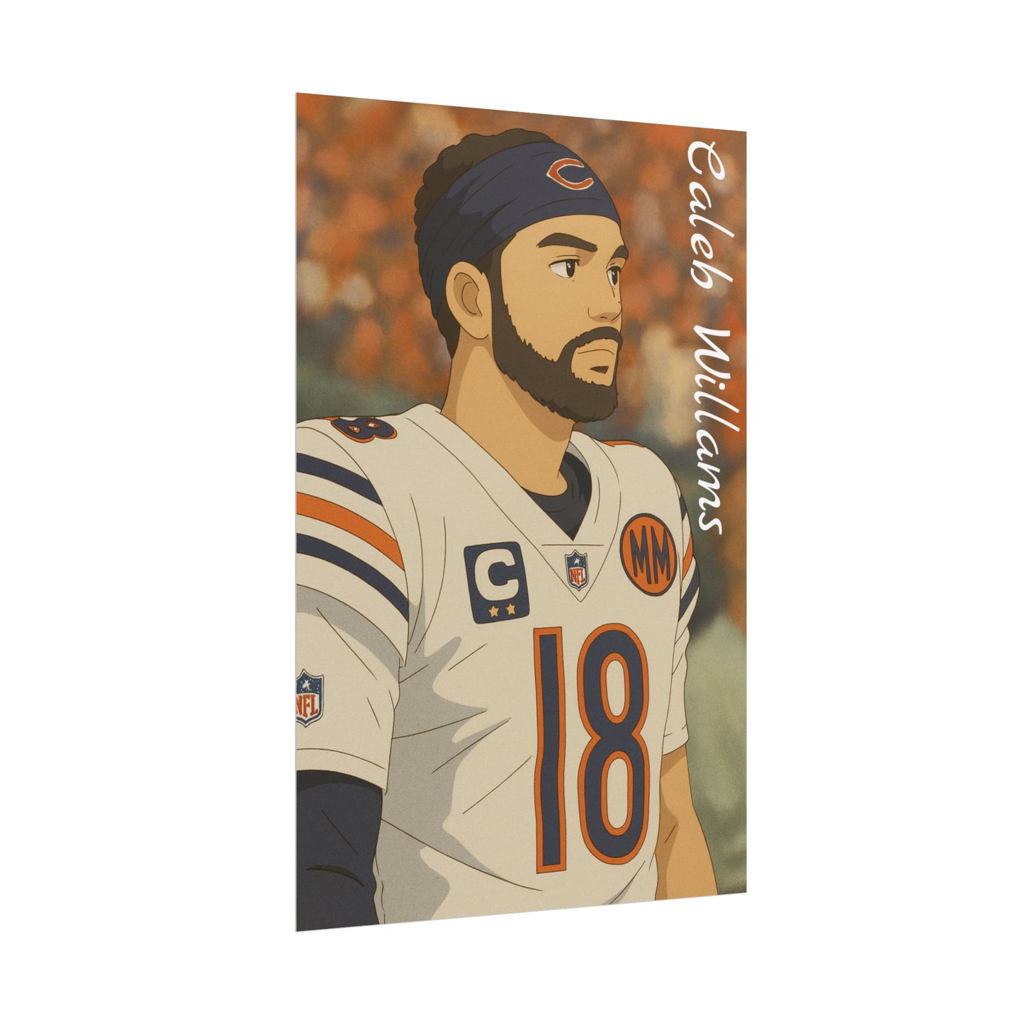 Loco Fits Anime Football 'Caleb Williams' Poster