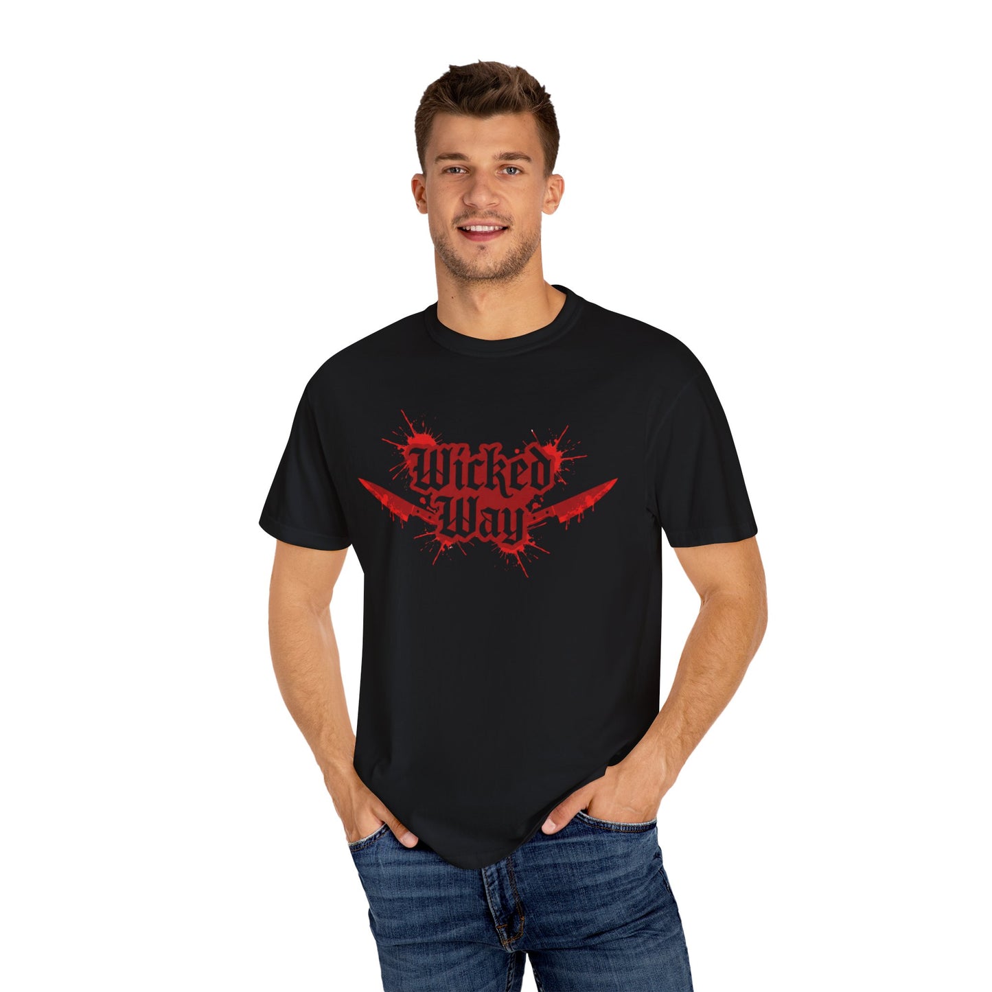 "Wicked Way" Double Kitchen Knives Graphic T-Shirt