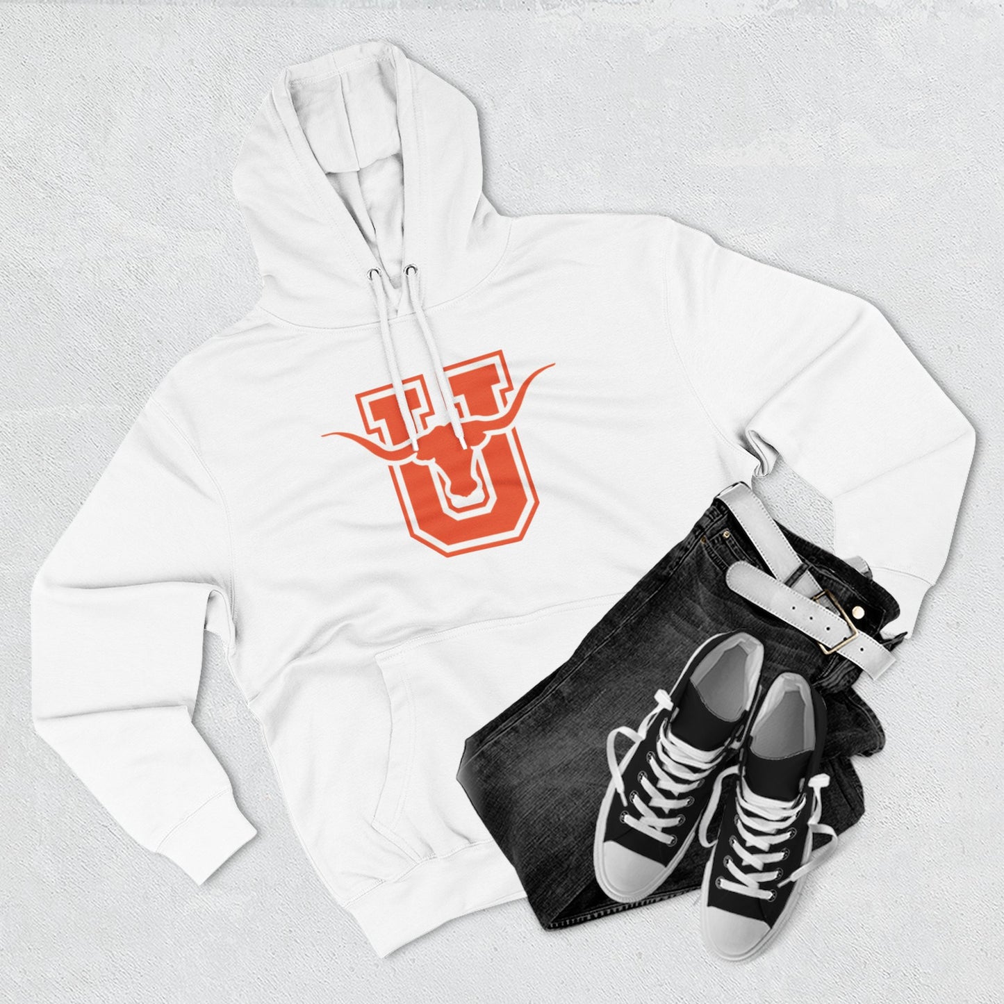'Texas U Longhorns' Three-Panel Fleece Hoodie