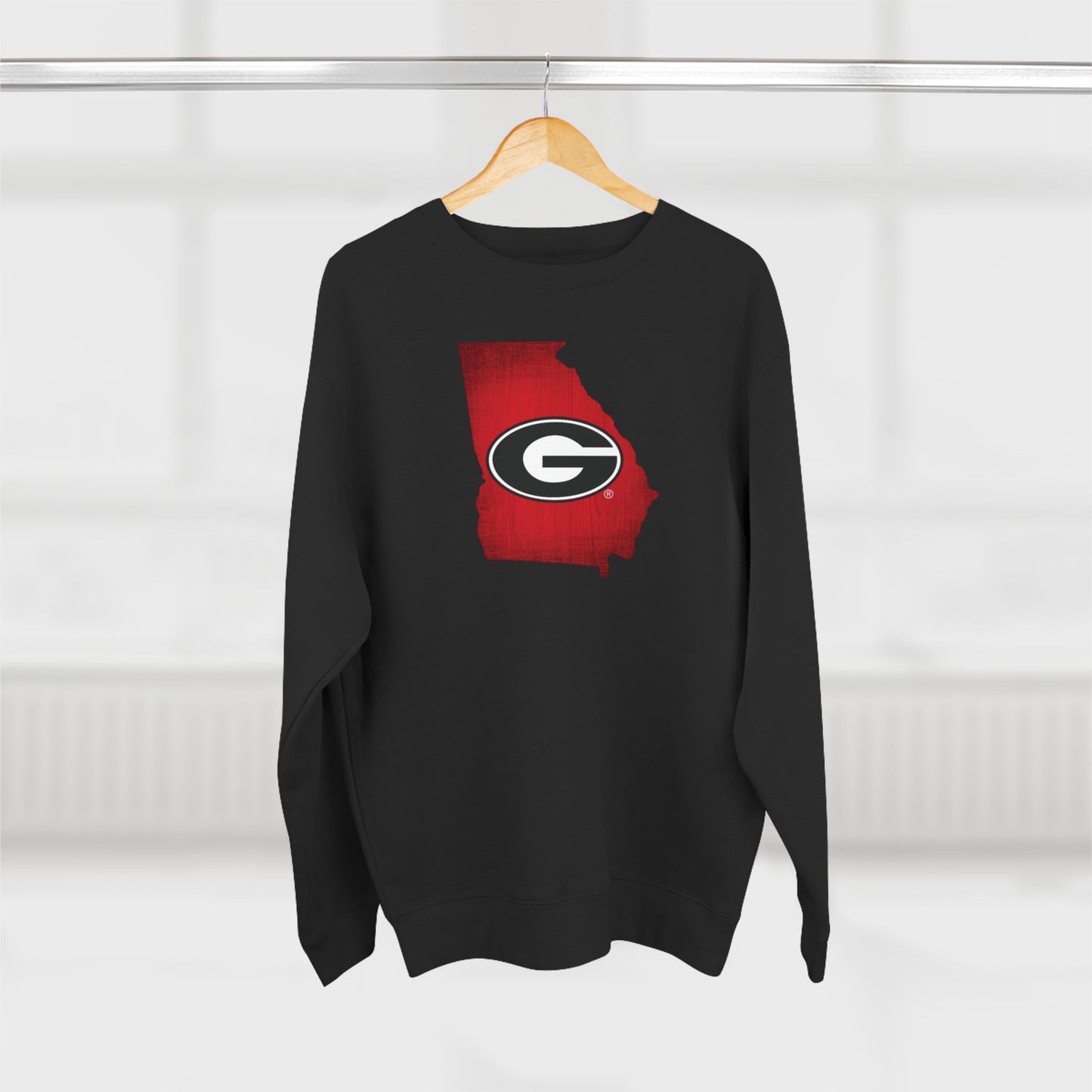 'Georgia Bulldogs State of Georgia' Cotton Crewneck Sweatshirt