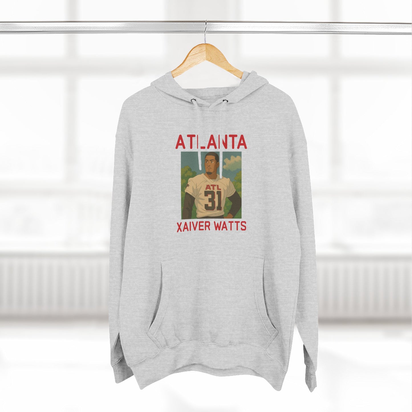 Anime Football 'Atlanta Xaiver Watts' Three-Panel Fleece Hoodie