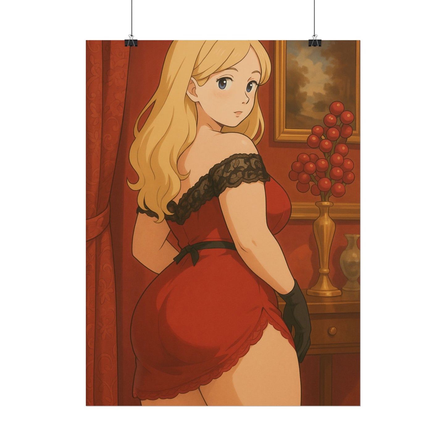 Loco Fits Anime Girls 'Time for a Night Cap' Poster