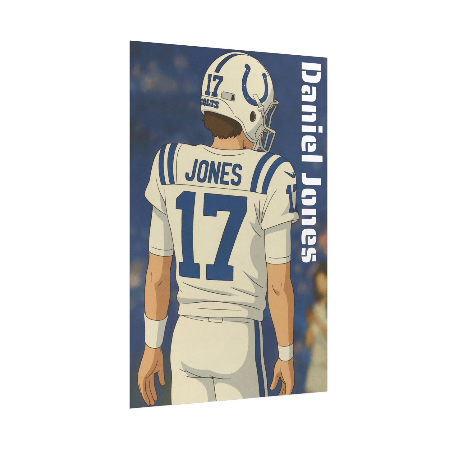 Loco Fits Anime Football 'Daniel Jones' Poster