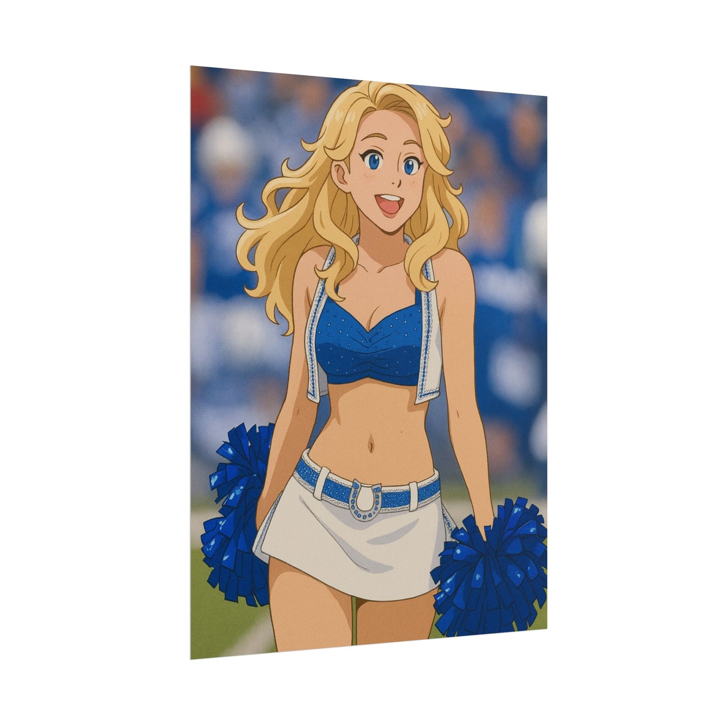 Loco Fits Anime Girls 'Colts Cheerleader On-Field 1' Poster