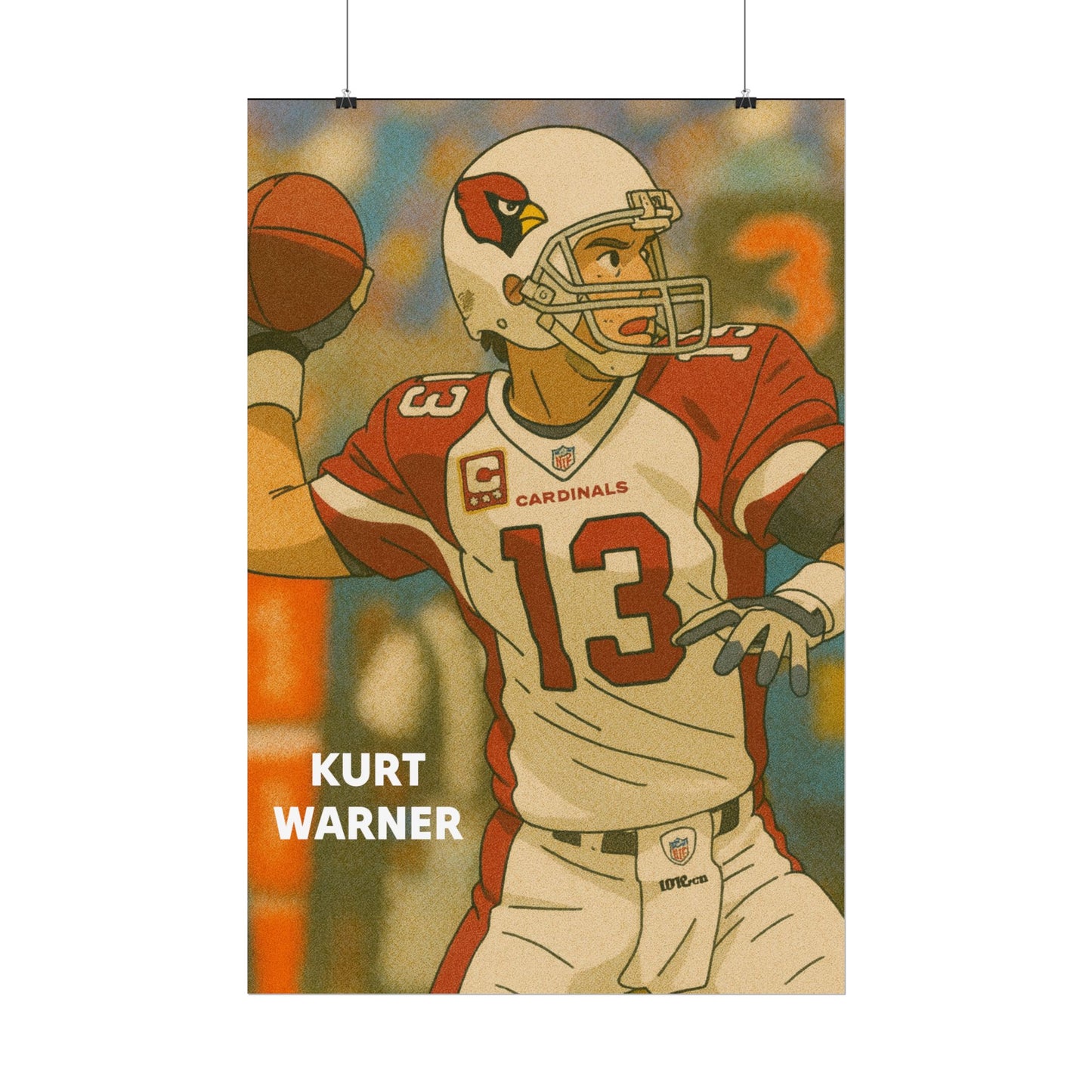 Loco Fits Anime Football 'Kurt Warner' Poster