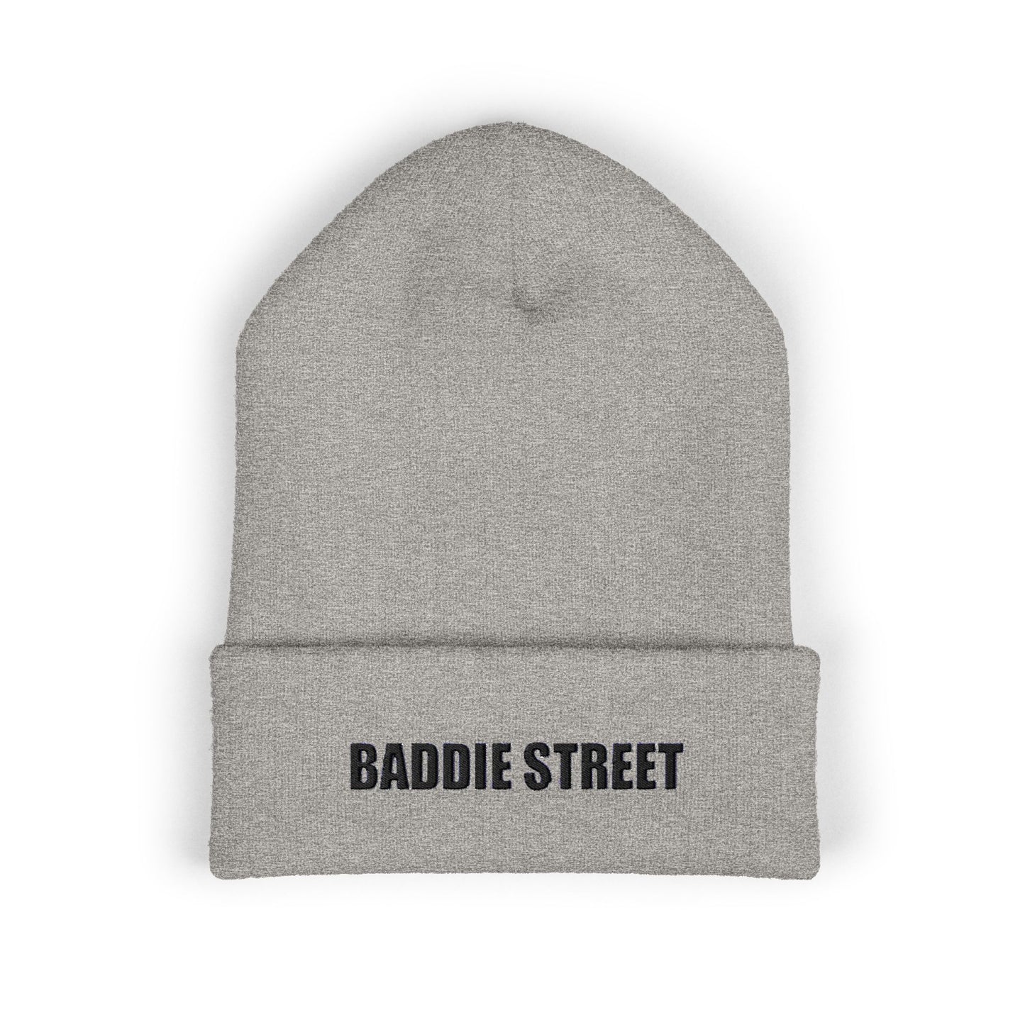 "Baddie Street" Basic Text Cuffed Beanie