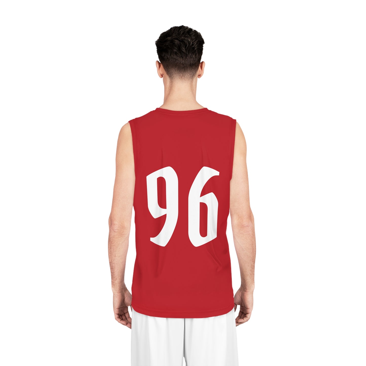 Red & White "Wicked Way" #96 Basketball Jersey
