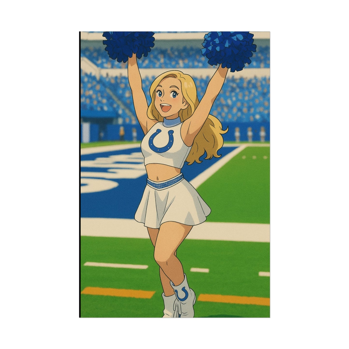 Loco Fits Anime Girls 'Colts Cheerleader On-Field 2' Poster