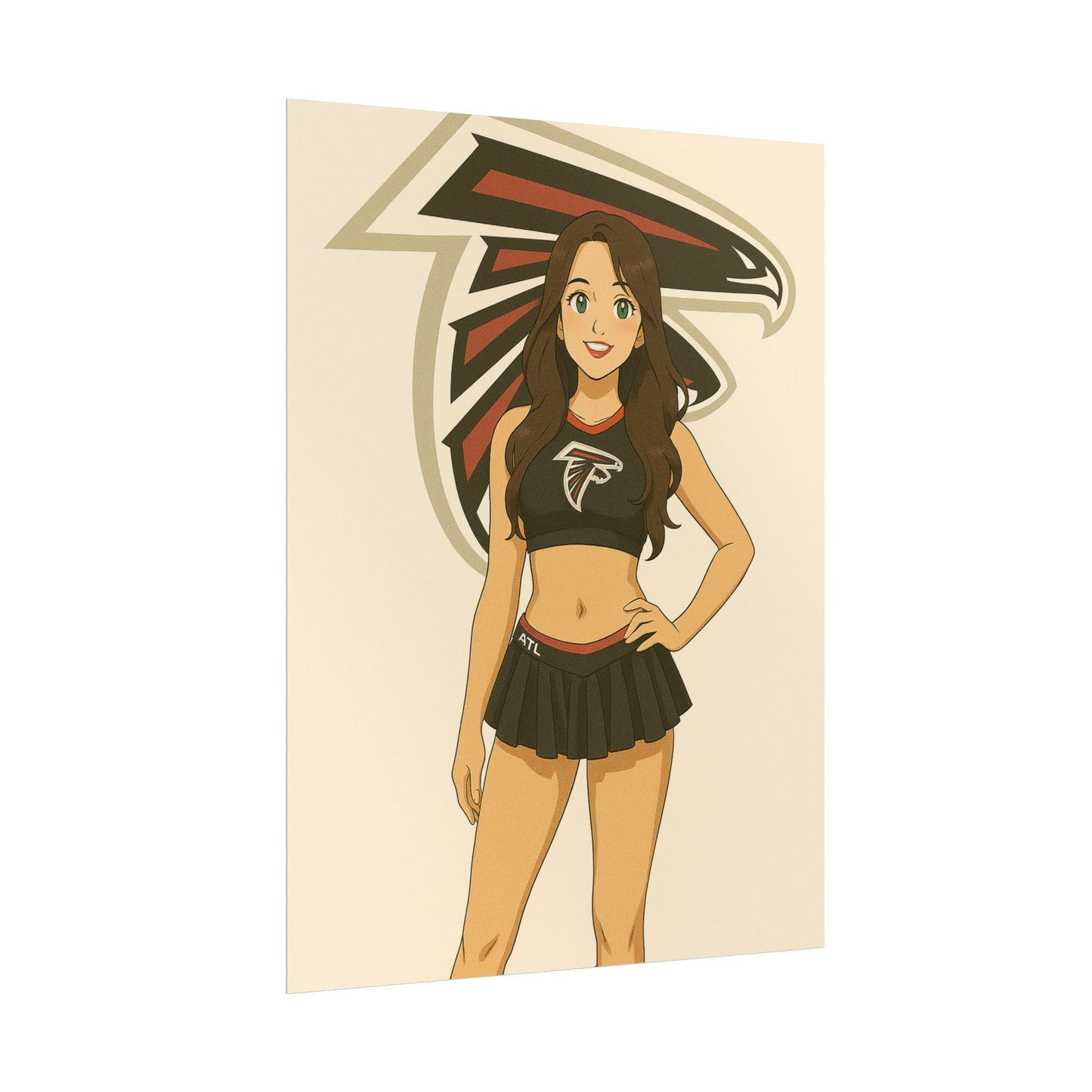 Loco Fits Anime Girls 'Falcons Cheerleader 3' Poster