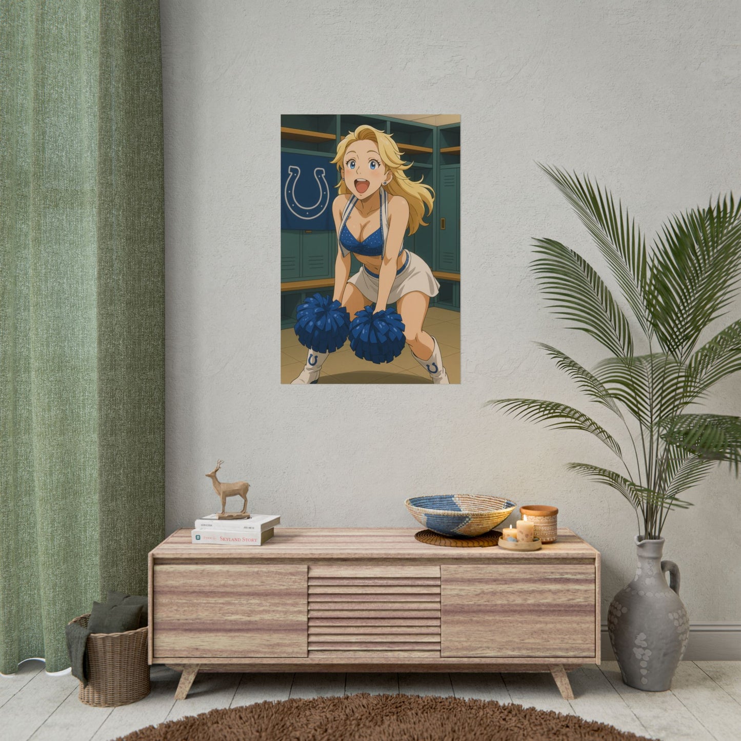 Loco Fits Anime Girls 'Colts Cheerleader Locker Room 1' Poster