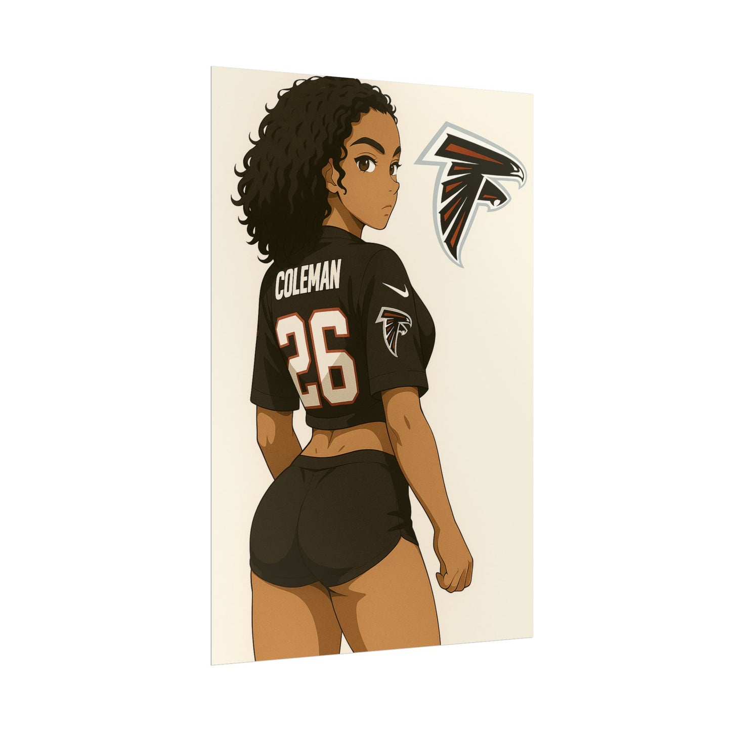 Loco Fits Anime Girls 'Falcons Girl 1' Poster