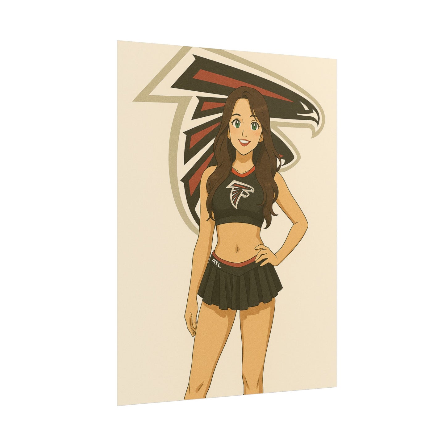 Loco Fits Anime Girls 'Falcons Cheerleader 3' Poster